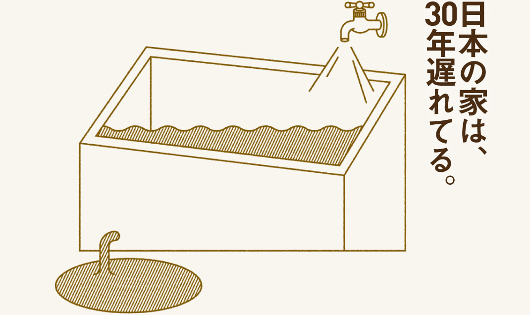 日本の家は、30年遅れてる。