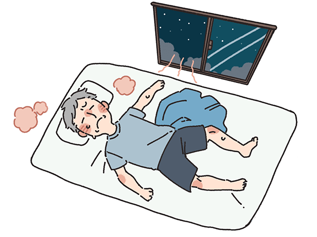 夏の暑すぎる寝室と睡眠の質