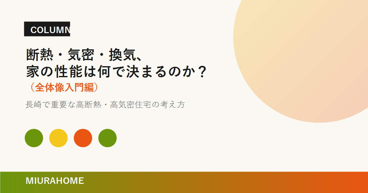 断熱・気密・換気、家の性能は何で決まるのか？｜MIURAHOME